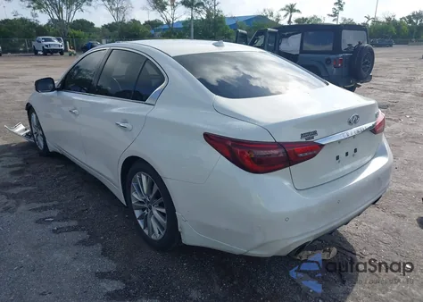 2021 Infiniti Q50 Luxe z USA, uszkodzony, nr VIN JN1EV7BP7MM701341